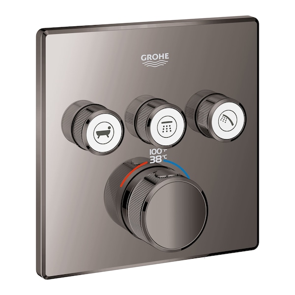 Grohtherm Smartcontrol Triple Function Therm Trim, Gray